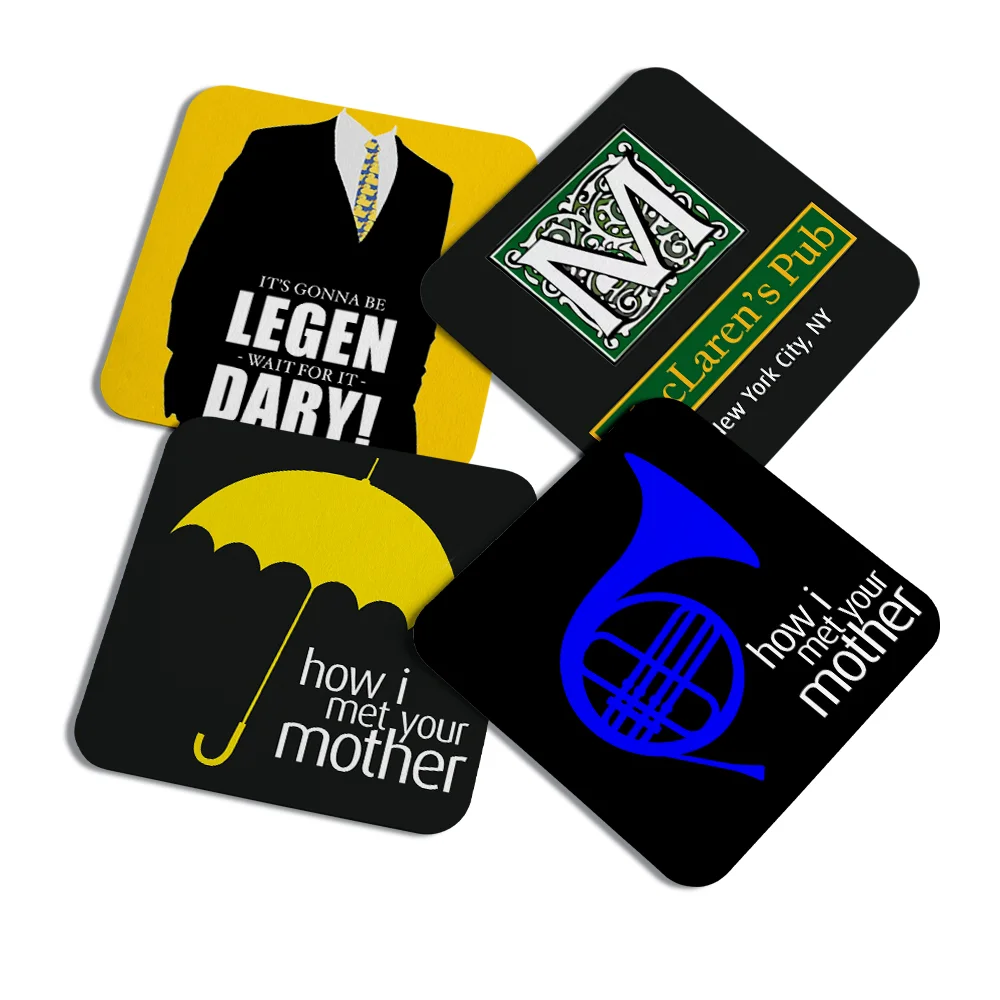 Porta Copos Jps Info Quadrado - Icons How I Met Your Mother