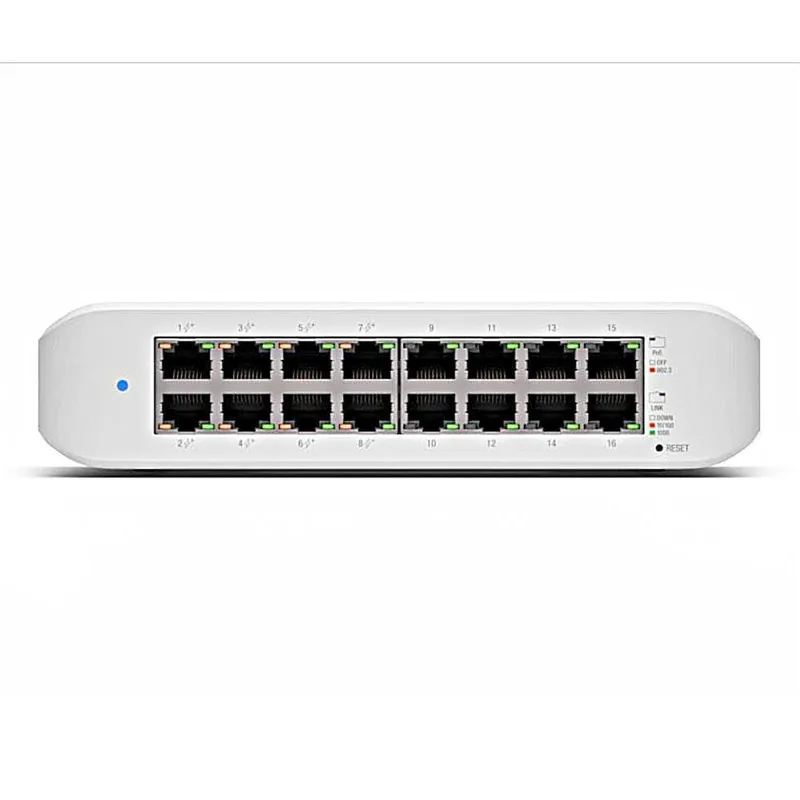 Switch Ubiquiti Lite 16 Poe, Ethernet de 10/100/1000 MBps, 16 Portas - Usw-Lite-16-Poe-Br