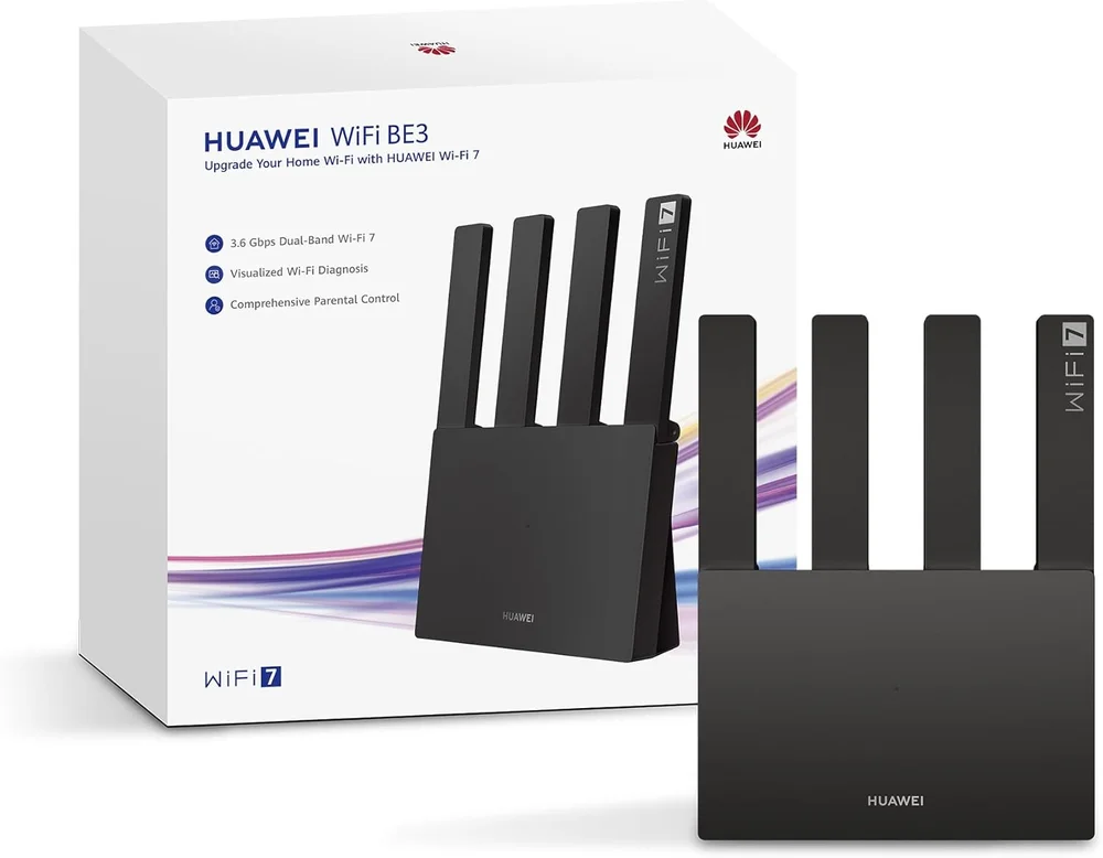 Roteador Huawei Wifi 7 Be3 3600mbps (be3600) Dual-band 2,4ghz E 5gh Quad-core 1.4 Ghz