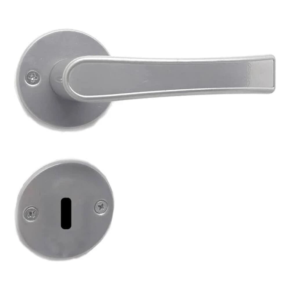 Fechadura Onix Interna Roseta 526 M138 40mm Alumínio Acetinado Haga