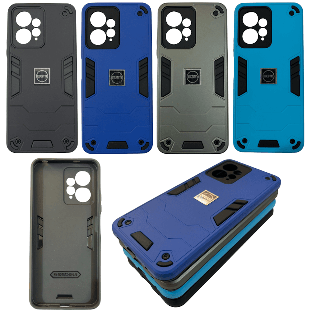 Capa Anti Impacto Para Xiaomi Note 12 4g (tela De 6.67) Capinha Anti Choque Cor:preto