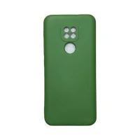 Capa Moto G9/ G9 Play Silicone Aveludada Colorida Protege Câmera Capinha Anti Impacto Moto G9:verde Militar