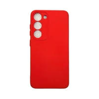 Capa Samsung S23 Silicone Aveludada Protege Ao Redor Da Câmera Colorida Case Capinha Anti Impacto S23:vermelho