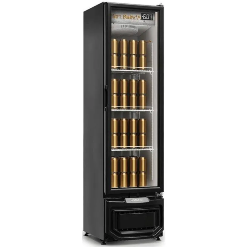 Cervejeira Gcb-23ev Pr 230 L Frost Free C/ Led Gelopar - Porta De Vidro Duplo Temperado Impermeabilizado E Condensador Estático Silencioso 220v