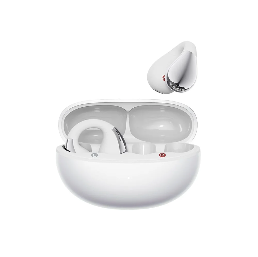 Fone De Ouvido Qcy Crossky C30s Conexão Dupla Bluetooth 6.0, 40h Leve E Confortavel P/ Corrida Prata
