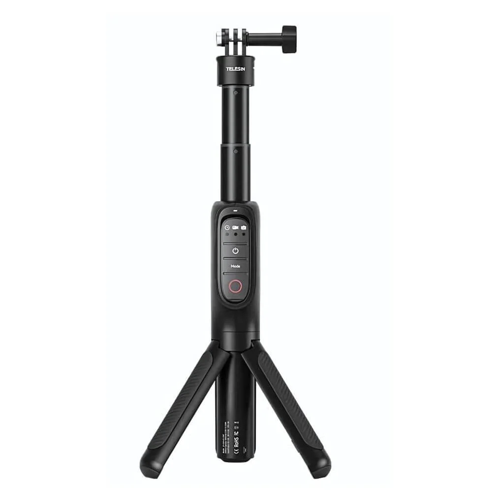 Bastão Extensor Com Power Bank Integrado 5000mah Para Gopro - Telesin