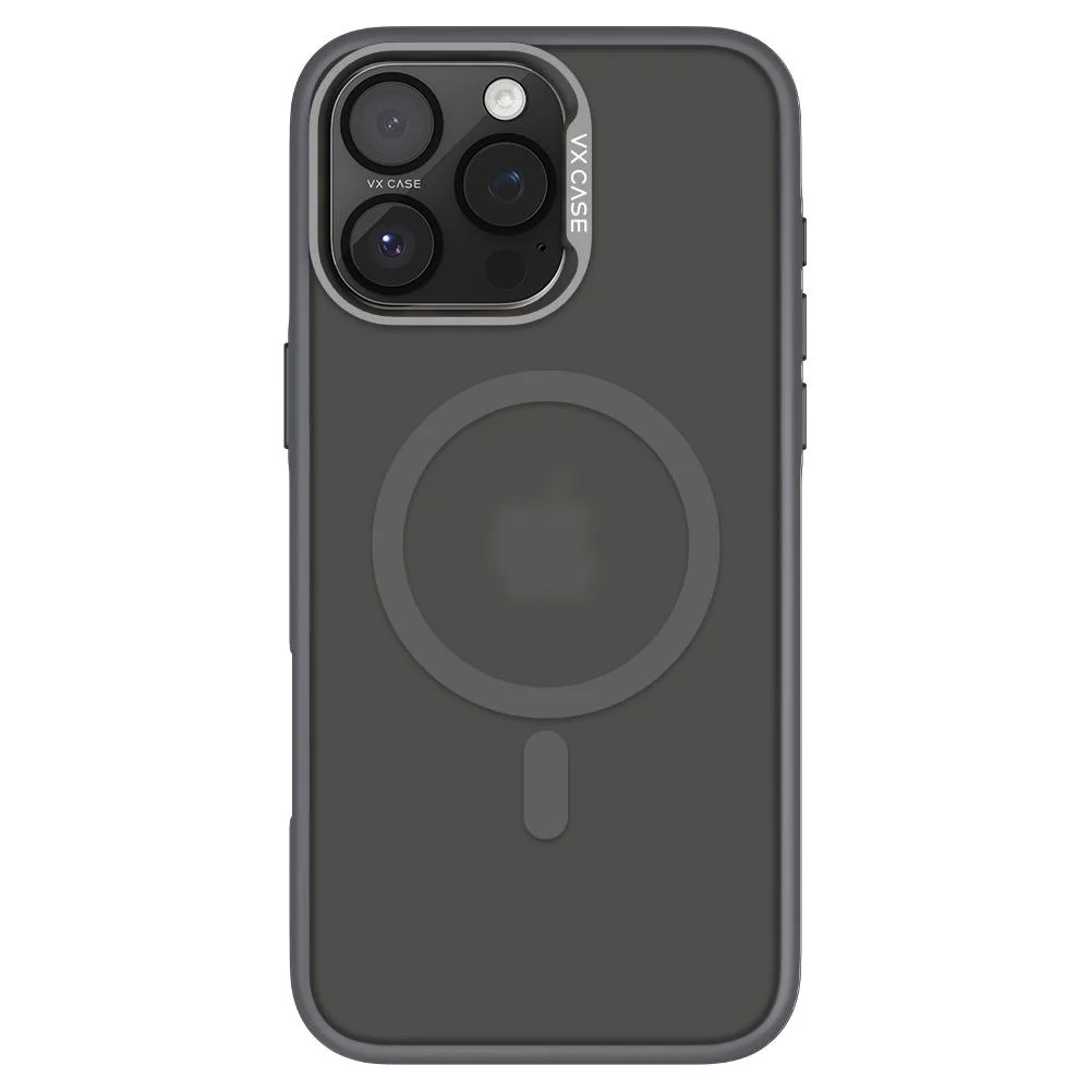 Capa Magsafe Para Iphone 16 Pro Max Graffiti Com Fundo Fosco - Titanium - Grisalho