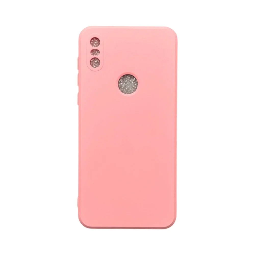 Capa Moto One Silicone Aveludada Protege Câmera Colorida Capinha Anti Impacto Moto One:rosa 04
