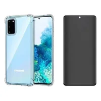 Película Fosca Privacidade + Capa Anti Impacto Para Samsung Galaxy S20 Fe