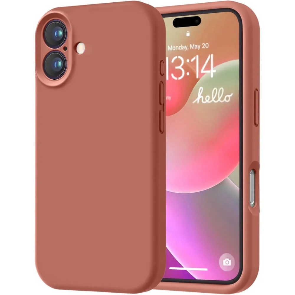 Capa Capinha Protetora de Silicone com Interior em Microfibra Compatível com Magsafe para o iPhone 16 Pro Max - Cor: Cinza