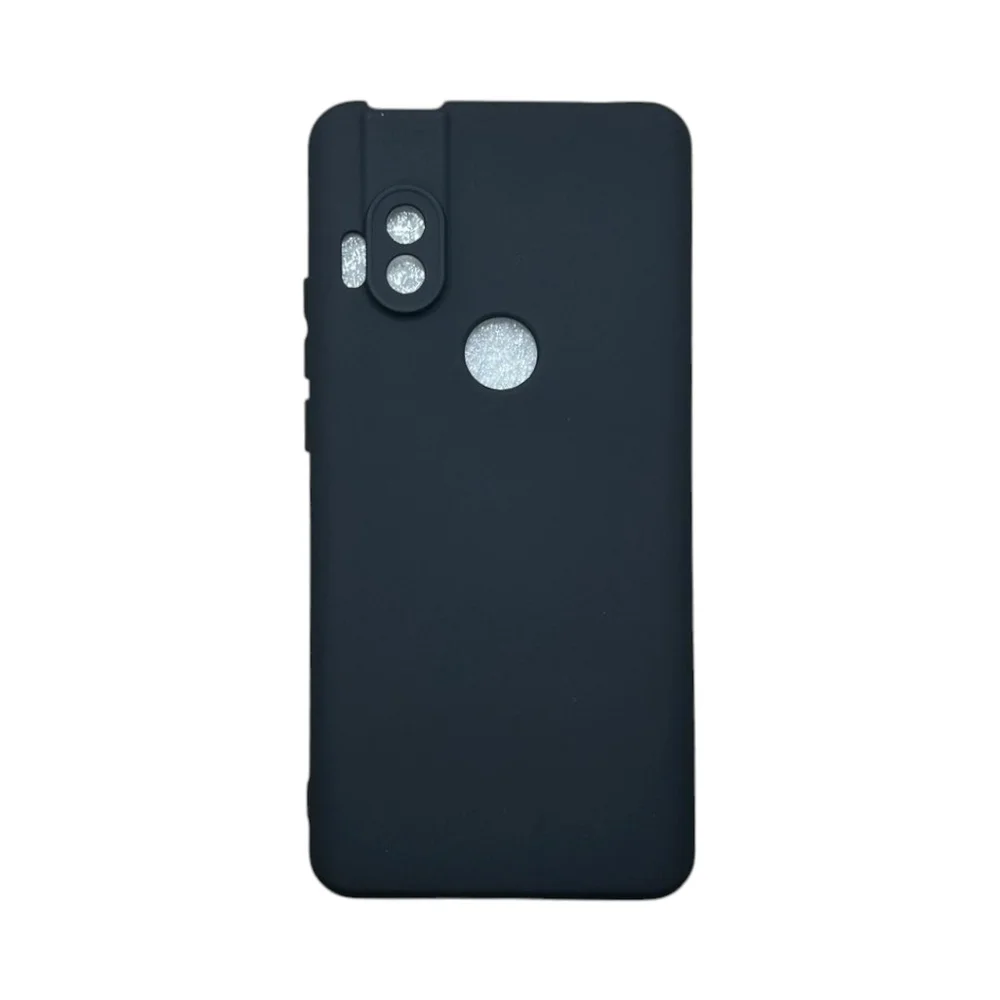 Capa Capinha Compatível Com Moto G85 Silicone Aveludada Premium Preto