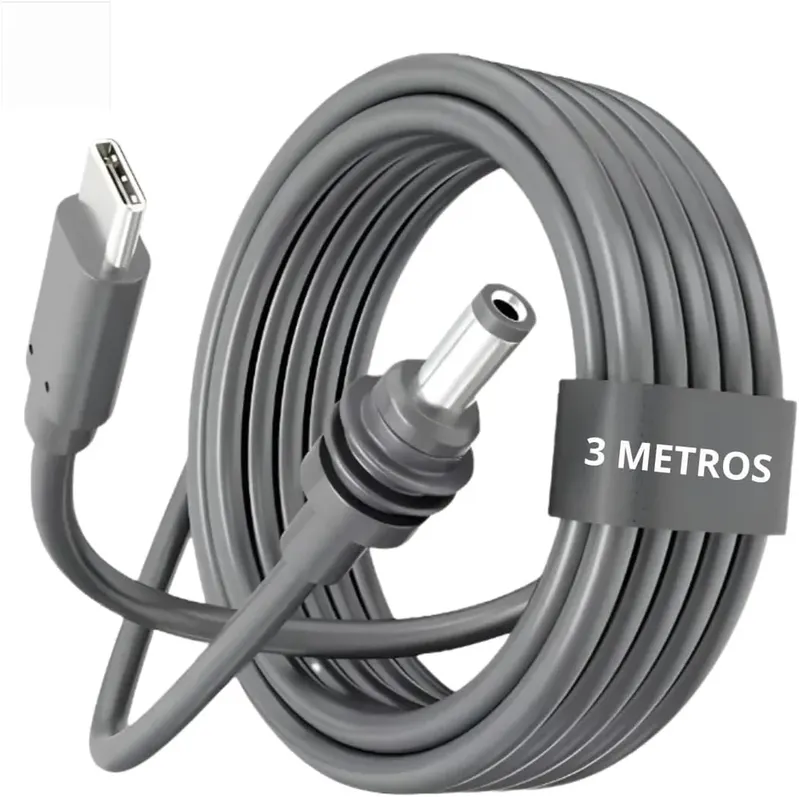 Cabo Usb-c Para Starlink Mini, 3 Metros, Cinza, Carregador E Transferência De Dados