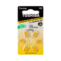 Cartela 6 Unidades De Pilha Auditiva Toshiba Pr536 - Ac2520