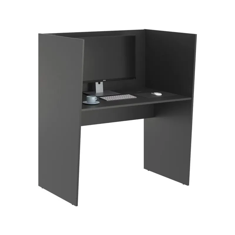 Mesa De Trabalho 1 Lugar Alaska Preto Onix