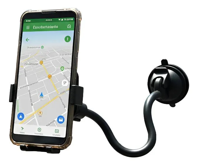 Suporte Para Celular E Gps Tomate Mtg-258 - Haste Longa E Fixação Automática
