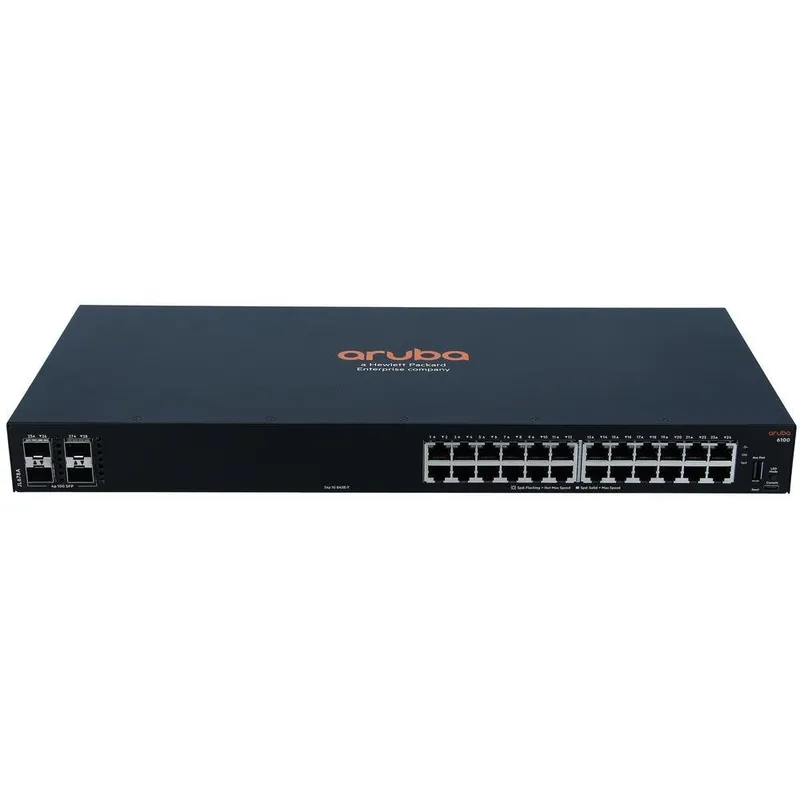 Switch Aruba 6100 Hewlett Packard Enterprise, 24 Portas - 4sfp+ Swch