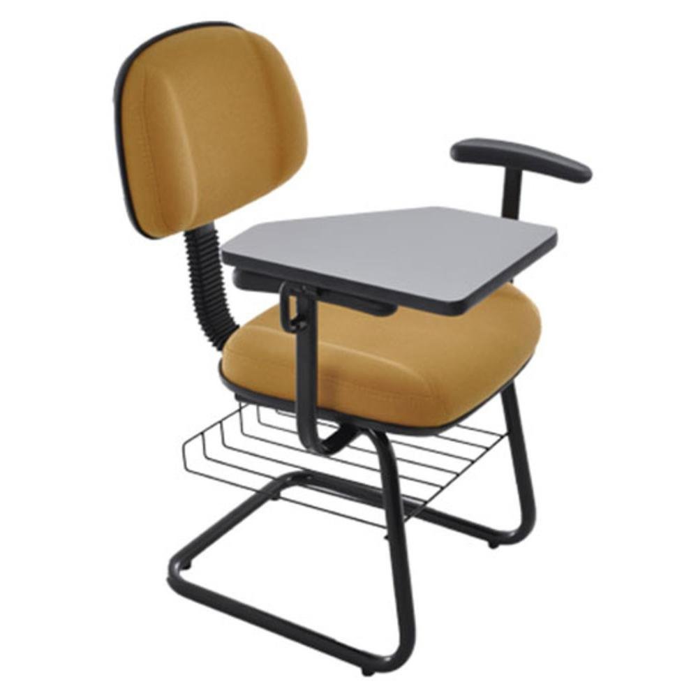 Cadeira Design Office Móveis Universitária Secretária, até 120 kg, Linha Classic, Amarelo