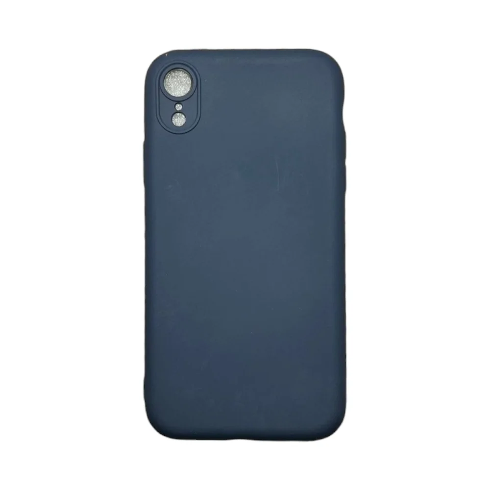 Capa Iphone Xr Silicone Aveludada Protege Câmera Colorida Capinha Anti Impacto Xr:cinza Escuro