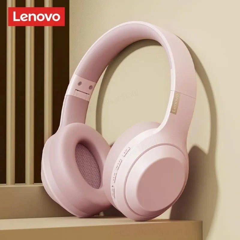 Fones De Ouvido Bluetooth Sem Fio Lenovo Th10 Rosa