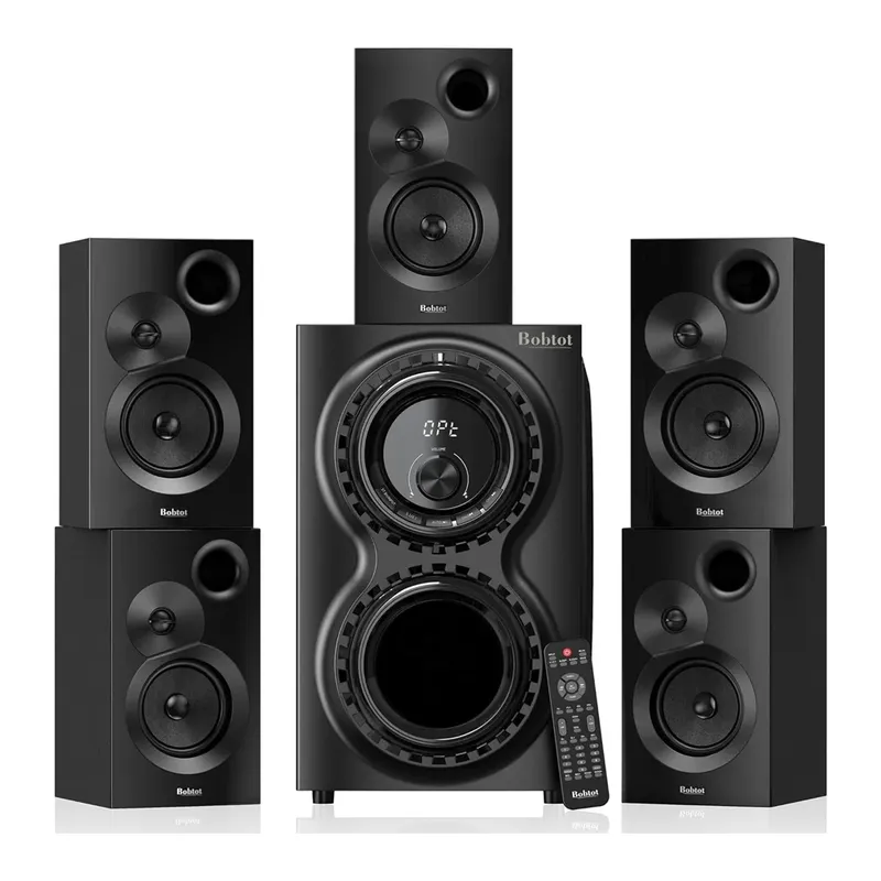 Home Theater Bobtot 5.1 1400w Surround Bluetooth 100/240v