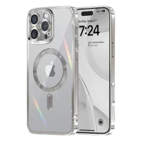 Capa Magsafe com Proteção Lente iPhone 16 Pro Max - Tela 6.9 Cor: Prata