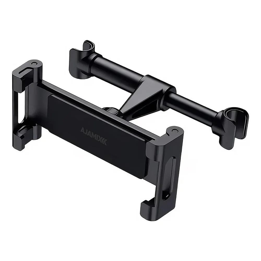 Suporte Veicular Ajamix Para Tablet E Smartphone Para Encosto De Cabeça Ajustável 360° Preto
