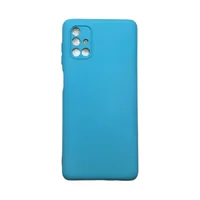 Capa Samsung M51 Silicone Aveludada Protege Câmera Colorida Capinha Anti Impacto M51:azul Céu