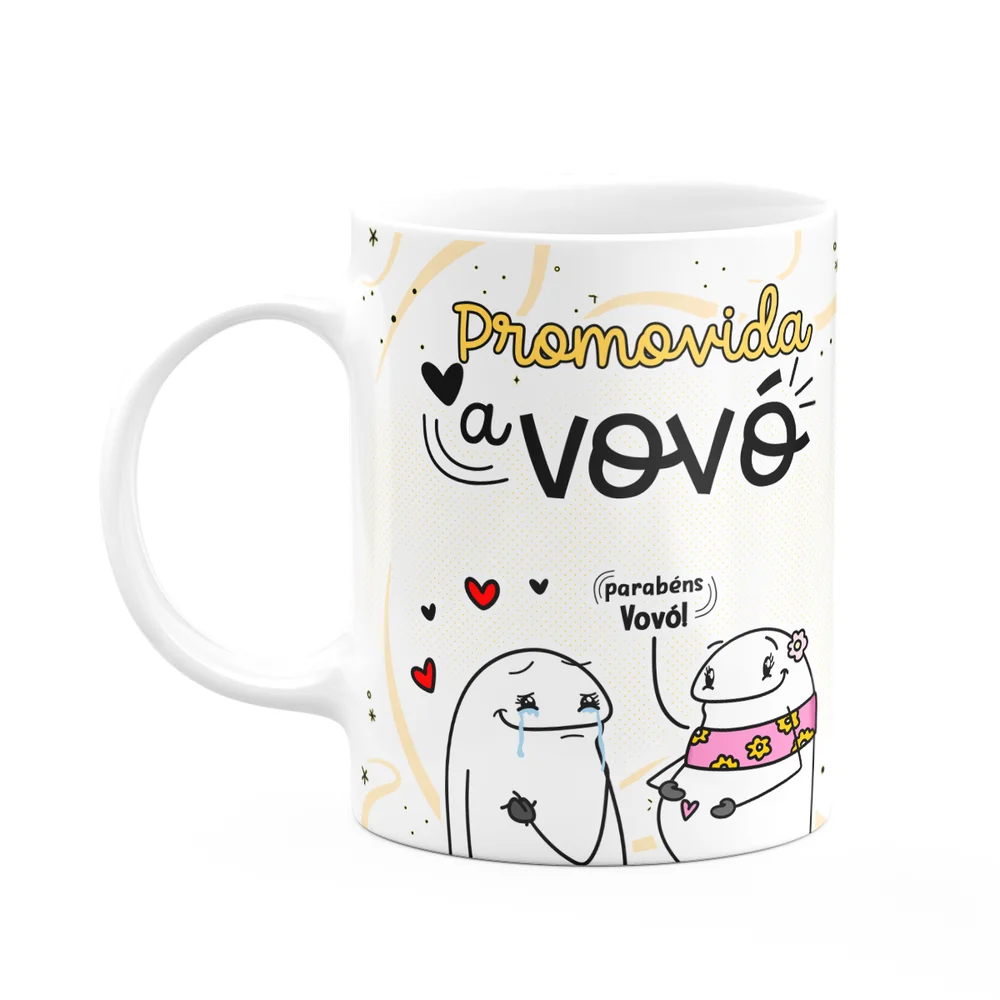 Caneca Divertida Flork - Promovida A Vovó - 325ml