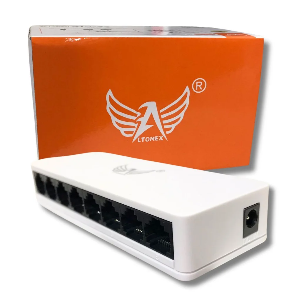 Switch Rede 08p Altomex Al-sw08s 10 / 100mbps