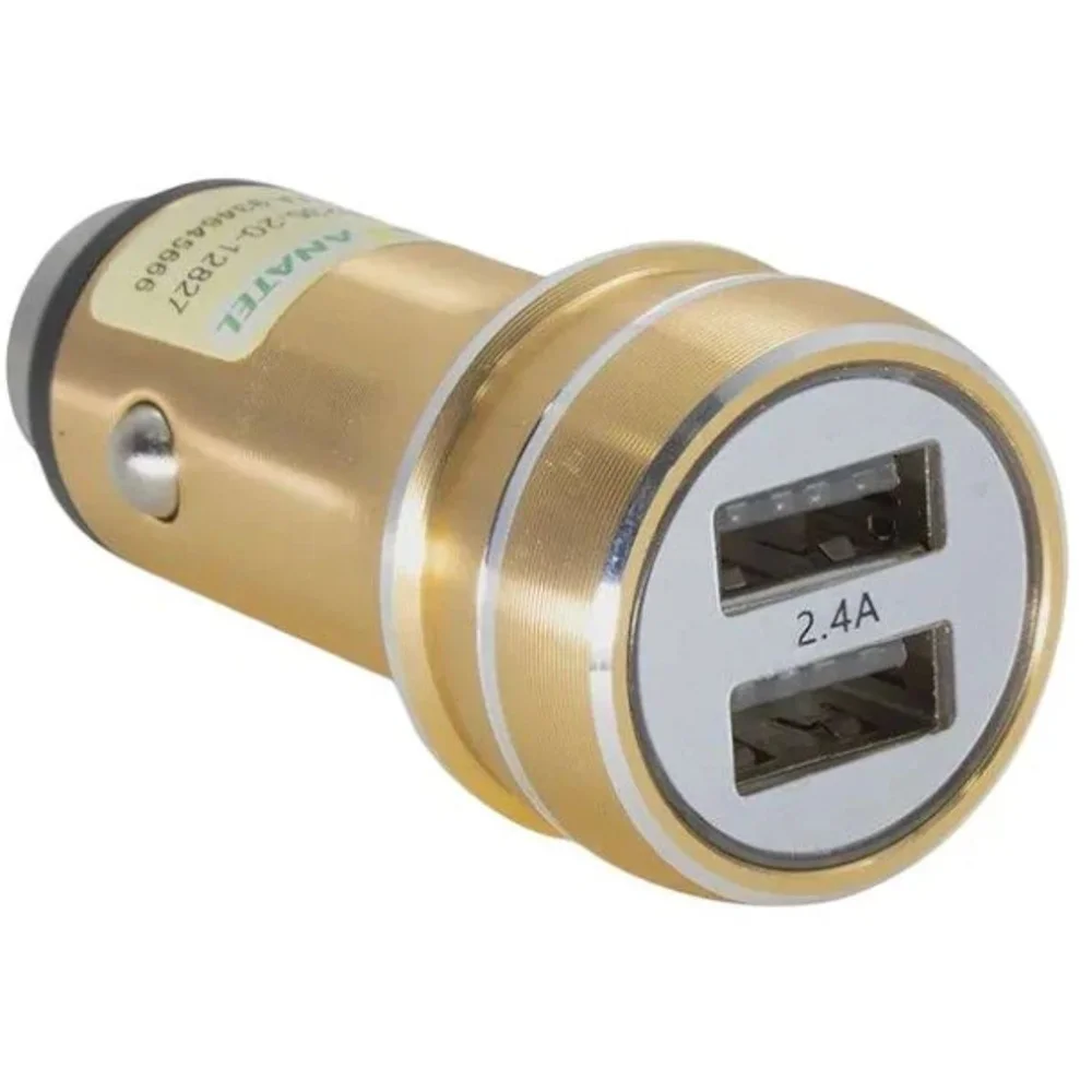 Carregador Veicular 3.4 Micro Le-527v - Lelong (dourado)