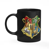 Caneca Geek - Casas Harry Potter - Preta
