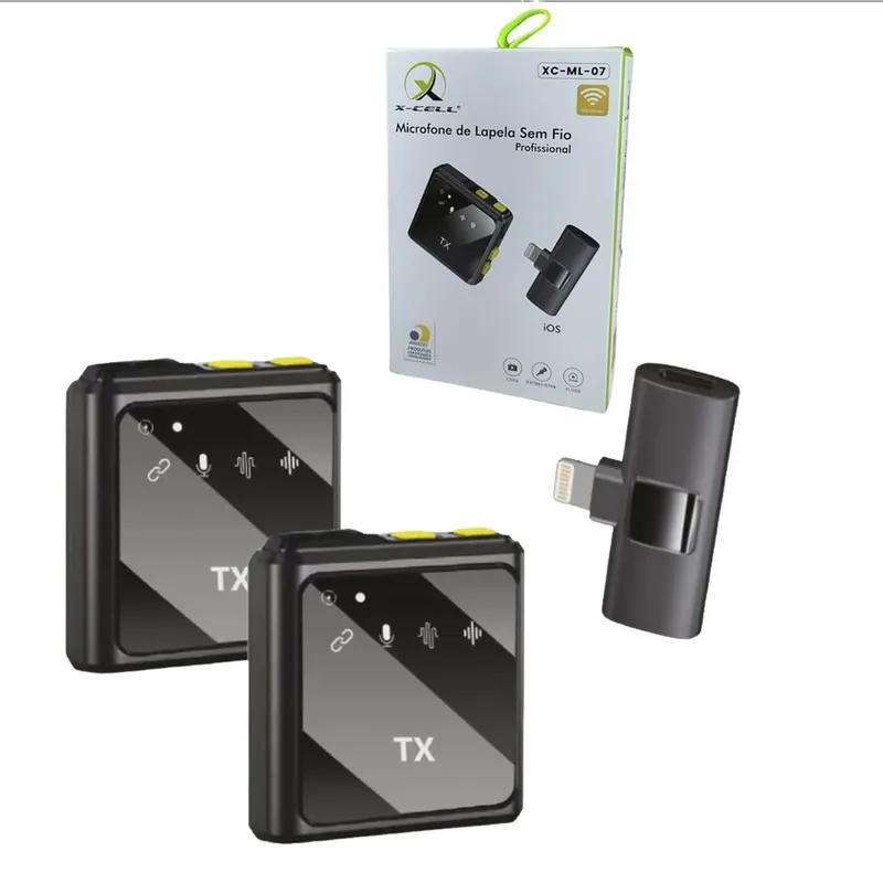 Microfone De Lapela Para Iphone Do X A 14 Profissional Duplo