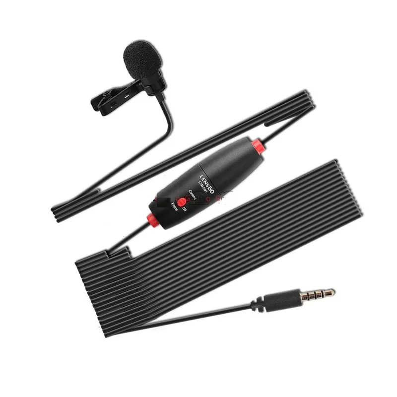 Microfone Lapela Universal Lensgo Dm1 Para Smartphones E Câmeras