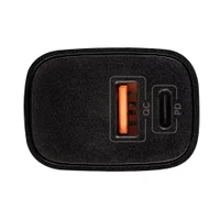Fonte De Energia Preto / Adaptador Carregador Turbo Bivolt Usb-c