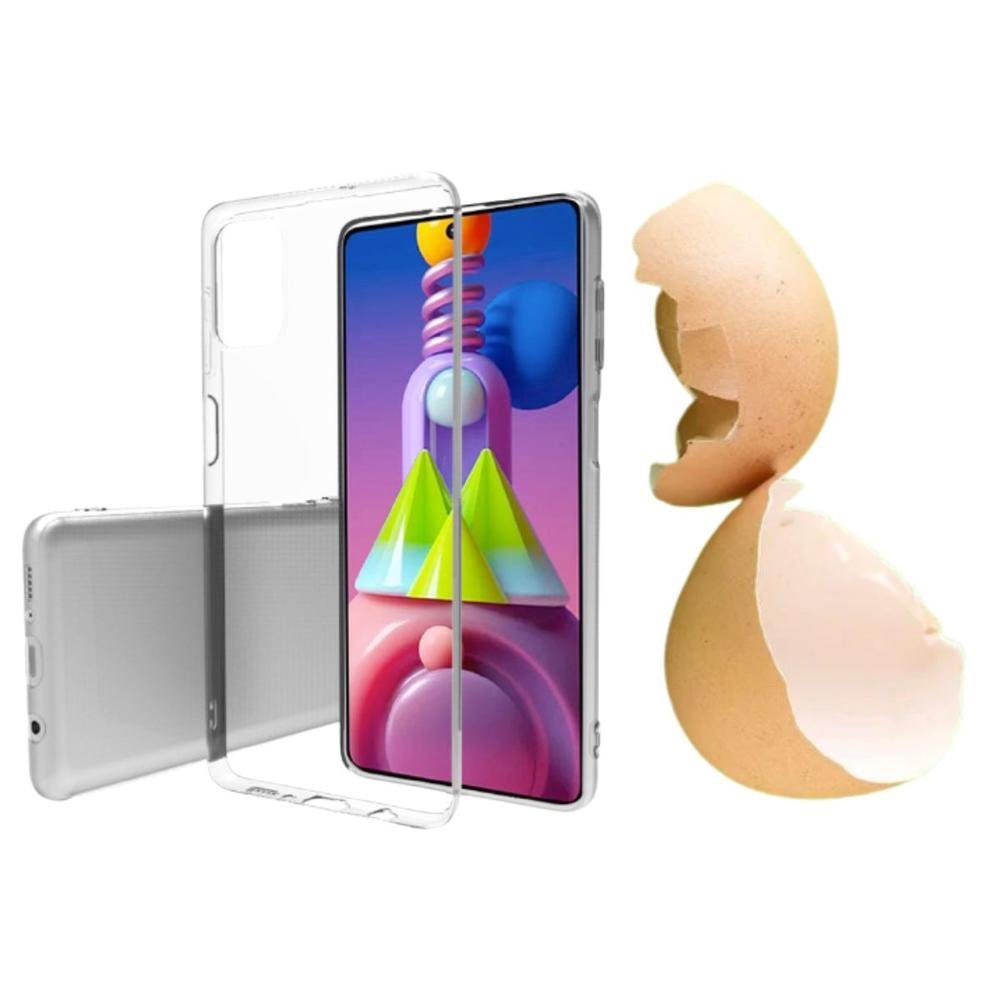 Capa De Silicone Elxcases Casca De Ovo Macia, Para Galaxy M51, Tela 6.7