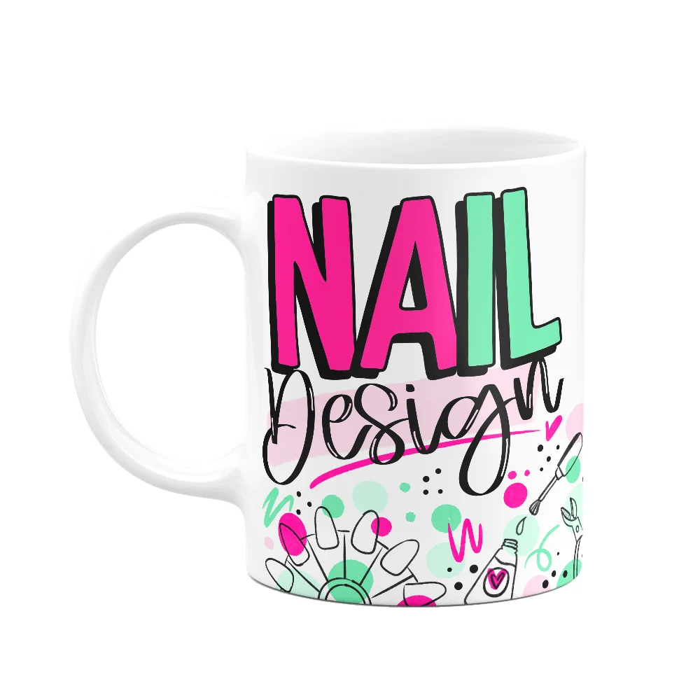 Caneca Profissões - Nail Design - 325ml - Branca - M2