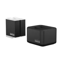 Carregador De Bateria Duplo Gopro + 2 Baterias Enduro - Preto - Unissex - Único
