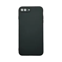 Capa Iphone 7 Plus / 8 Plus Silicone Aveludada Protege Câmera Colorida Capinha Anti Impacto Iphone 7 Plus:preto