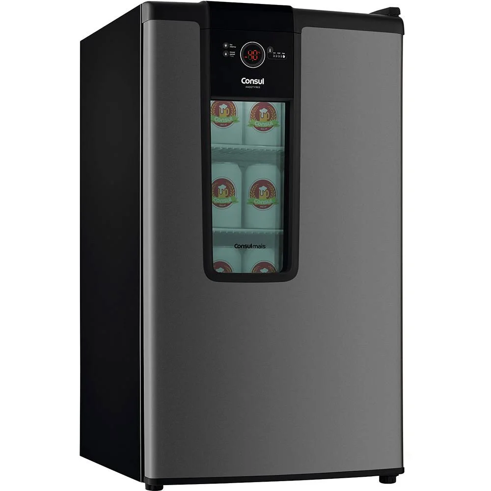 Cervejeira Vertical Consul, 82 Litros, 75 Latas, Frost Free, 220v, Titanium - Czd12at