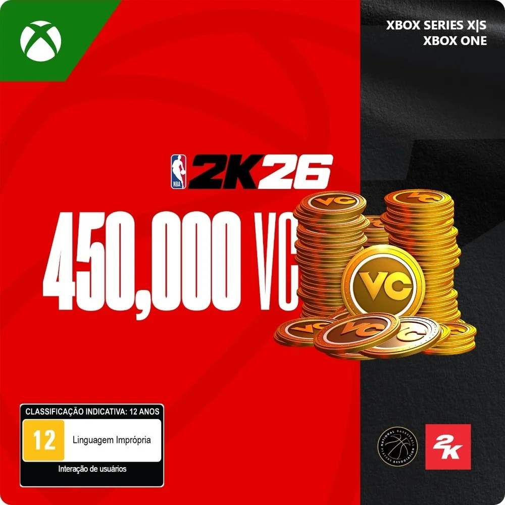Gift Card NBA 2K26: 450,000 VC Xbox