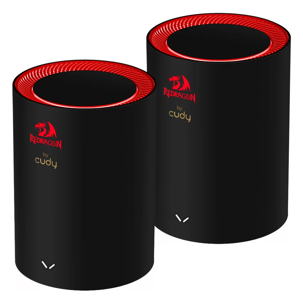 Kit 2 Roteadores Mesh Wifi6 Redragon By Cudy Signal Ax3000 M3000