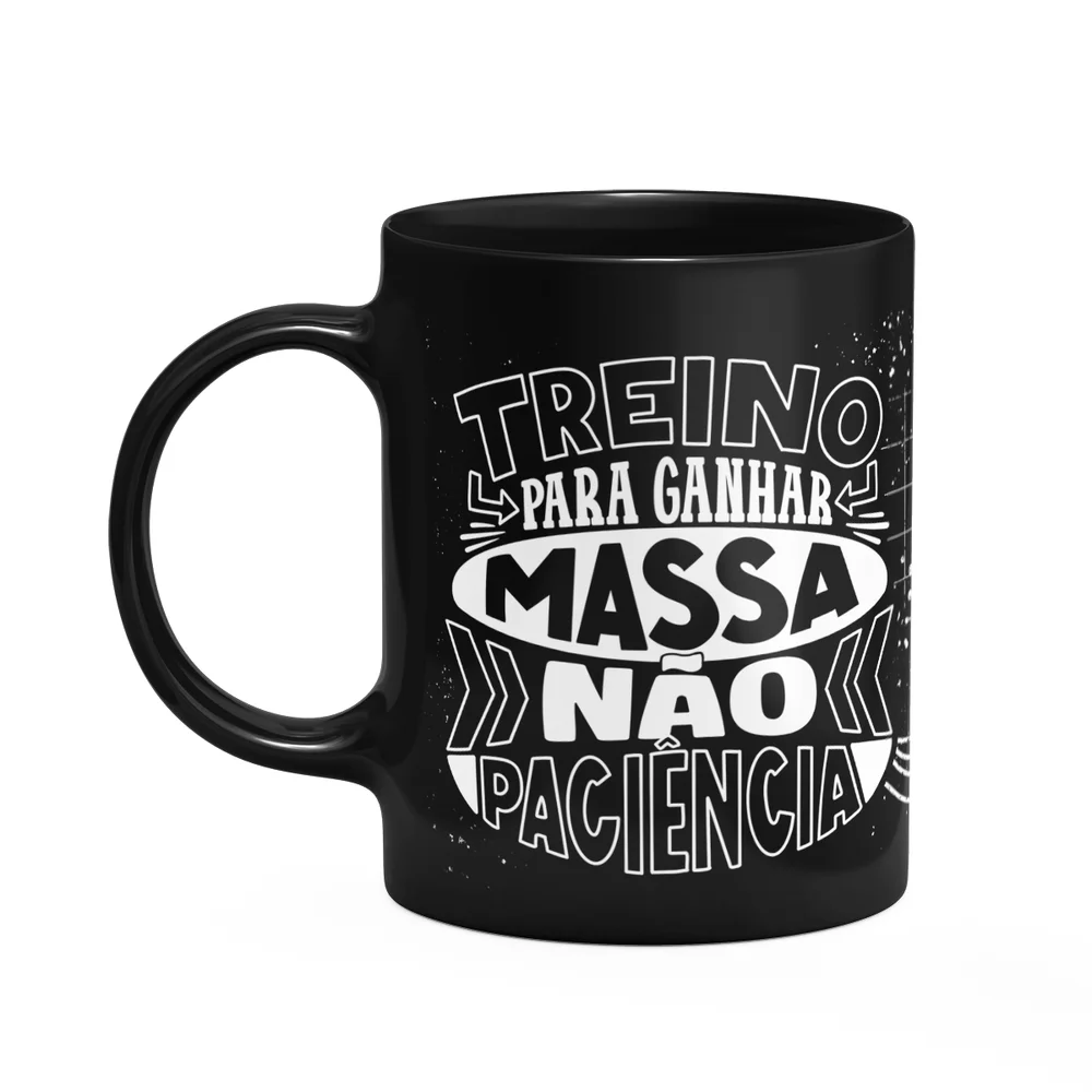 Caneca Fitness Academia - Treino Pra Ganhar Massa