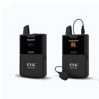 Microfone Eyk Ew-c100 Entrevista Sem Fio 1 Transm E 1 Recep Com Monitor