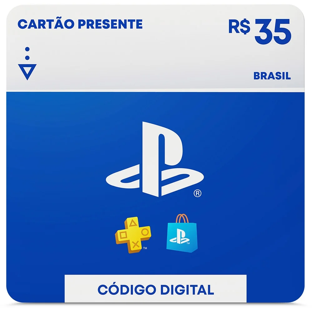 R$35 PlayStation Store Cartão Presente Digital Brasil