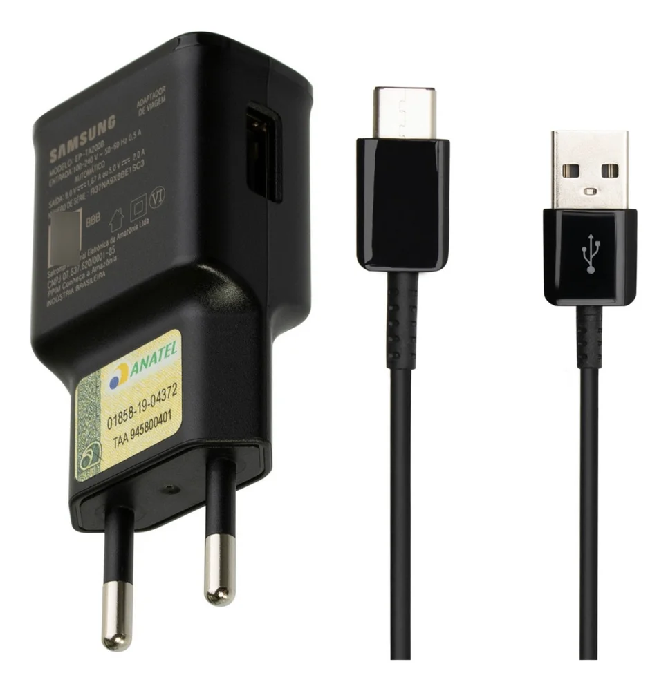 Carregador Samsung Turbo Galaxy S21fe S20fe A12 A11 A13 A14 A20s A21s A22 A23 A21 A24 M54 A34