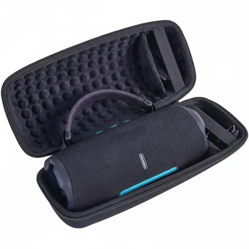 Bolsa Estojo Rígido Compatível com JBL Charge 6 - Case Capa com Alça de Ombro e Compartimento para Carregador