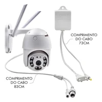 Câmera Ip Wifi Rotativa Externa Dome Prova De Água Hd