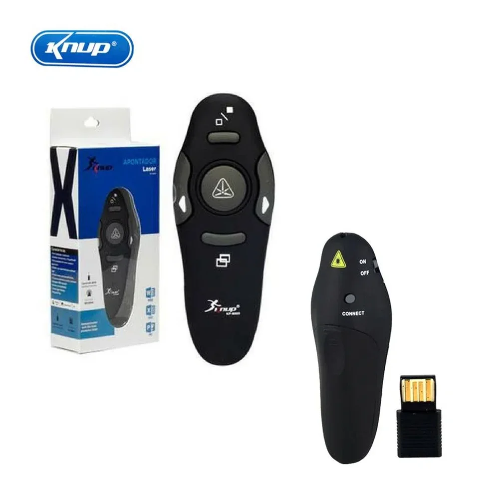 Passador De Slide Sem Fio Knup Laserpoint Wireless - KP8009.