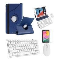 Capa Azul, Teclado Mou Branco, Pel P/galaxy A8 X200/205 10,5