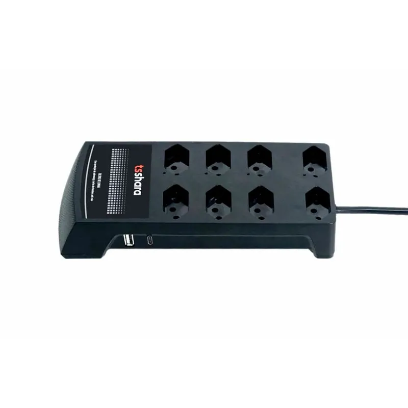 Filtro de Linha TS Shara, Protetor, 10A, Bivolt, 8 Tomadas, USB, Antiraio - 632